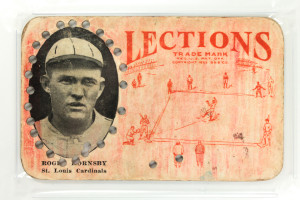 Vintage 1923 Lections Roger Hornsby Baseball Card