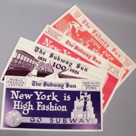 Vintage 1951 Amelia Opdyke Jones “Subway Sun” Ad Posters