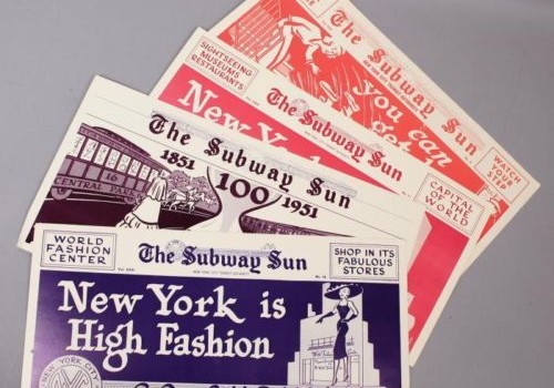Vintage 1951 Amelia Opdyke Jones “Subway Sun” Ad Posters