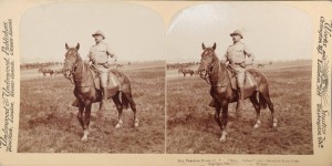 President Theodore Roosevelt Rough Riders Stereoview Photograph