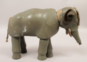 Schoenhut Carved Wood Circus Elephant Toy