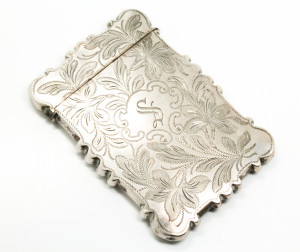Antique Sterling Silver Calling Card Case