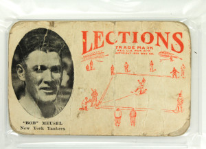 Vintage 1923 Lections Bob Meusel Baseball Card